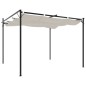 vidaXL Pérgola con cubierta retráctil color crema 295x292x230 cm vidaXL Pérgola con cubierta retráctil color crema 295x292x230 cm