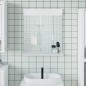 vidaXL Espejo de baño con estante BERG madera maciza blanco 60x12x70cm vidaXL Espejo de baño con estante BERG madera maciza blanco 60x12x70cm