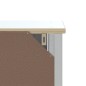 vidaXL Juego de muebles de baño BERG 3 pzas madera maciza pino blanco