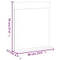 vidaXL Juego de muebles de baño BERG 3 pzas madera maciza pino blanco