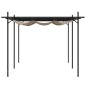 vidaXL Pérgola con cubierta retráctil gris taupe 589x292x230 cm vidaXL Pérgola con cubierta retráctil gris taupe 589x292x230 cm