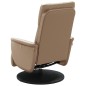 vidaXL Sillón reclinable masaje reposapiés cuero sintético capuchino vidaXL Sillón reclinable masaje reposapiés cuero sintético capuchino