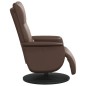 vidaXL Sillón reclinable masaje con reposapiés cuero sintético marrón vidaXL Sillón reclinable masaje con reposapiés cuero sintético marrón
