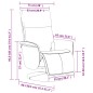 vidaXL Sillón reclinable masaje con reposapiés cuero sintético marrón vidaXL Sillón reclinable masaje con reposapiés cuero sintético marrón