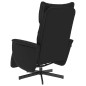 vidaXL Sillón reclinable con reposapiés cuero sintético negro vidaXL Sillón reclinable con reposapiés cuero sintético negro