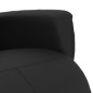 vidaXL Sillón reclinable con reposapiés cuero sintético negro vidaXL Sillón reclinable con reposapiés cuero sintético negro