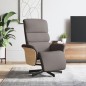 vidaXL Sillón reclinable con reposapiés tela gris taupe vidaXL Sillón reclinable con reposapiés tela gris taupe