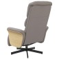 vidaXL Sillón reclinable con reposapiés tela gris taupe vidaXL Sillón reclinable con reposapiés tela gris taupe