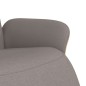 vidaXL Sillón reclinable con reposapiés tela gris taupe vidaXL Sillón reclinable con reposapiés tela gris taupe