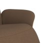 vidaXL Sillón reclinable con reposapiés tela marrón vidaXL Sillón reclinable con reposapiés tela marrón