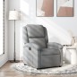 vidaXL Sillón reclinable de tela gris claro vidaXL Sillón reclinable de tela gris claro