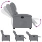 vidaXL Sillón reclinable de tela gris claro vidaXL Sillón reclinable de tela gris claro