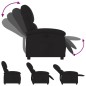 vidaXL Sillón reclinable de tela negro vidaXL Sillón reclinable de tela negro