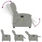 vidaXL Sillón reclinable de masaje terciopelo gris claro vidaXL Sillón reclinable de masaje terciopelo gris claro