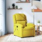 vidaXL Sillón de masaje reclinable de terciopelo amarillo vidaXL Sillón de masaje reclinable de terciopelo amarillo