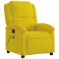 vidaXL Sillón de masaje reclinable de terciopelo amarillo vidaXL Sillón de masaje reclinable de terciopelo amarillo