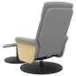 vidaXL Sillón reclinable de masaje con reposapiés tela gris claro vidaXL Sillón reclinable de masaje con reposapiés tela gris claro