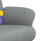 vidaXL Sillón reclinable de masaje con reposapiés tela gris claro vidaXL Sillón reclinable de masaje con reposapiés tela gris claro