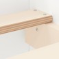 vidaXL Estructura de cama con cabecero y piecero blanco 140x200 cm