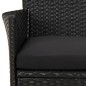 vidaXL Set de comedor de jardín 9 pzas y cojines ratán sintético negro vidaXL Set de comedor de jardín 9 pzas y cojines ratán sintético negro