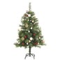 vidaXL Árbol Navidad artificial con bisagras 150 LED y bolas 120 cm vidaXL Árbol Navidad artificial con bisagras 150 LED y bolas 120 cm