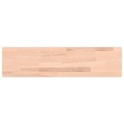 vidaXL Estante de pared madera maciza de haya 80x20x1,5 cm