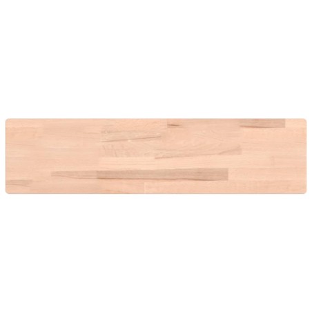 vidaXL Estante de pared madera maciza de haya 80x20x1,5 cm