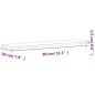 vidaXL Estante de pared madera maciza de haya 80x20x1,5 cm vidaXL Estante de pared madera maciza de haya 80x20x1,5 cm