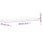 vidaXL Estante de pared madera maciza de haya 80x20x1,5 cm vidaXL Estante de pared madera maciza de haya 80x20x1,5 cm