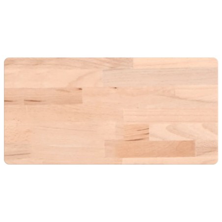 vidaXL Estante de pared madera maciza de haya 40x20x2,5 cm