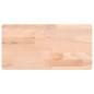 vidaXL Estante de pared madera maciza de haya 40x20x2,5 cm