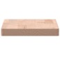 vidaXL Estante de pared madera maciza de haya 40x20x2,5 cm