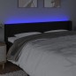 vidaXL Cabecero con LED de tela negro 203x16x78/88 cm vidaXL Cabecero con LED de tela negro 203x16x78/88 cm