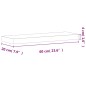 vidaXL Estante de pared madera maciza de haya 60x20x4 cm