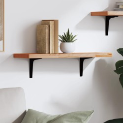 vidaXL Estante de pared madera maciza de haya 60x20x2,5 cm