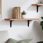 vidaXL Estante de pared madera maciza de haya 60x20x2,5 cm vidaXL Estante de pared madera maciza de haya 60x20x2,5 cm