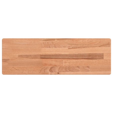 vidaXL Estante de pared madera maciza de haya 60x20x2,5 cm