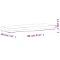 vidaXL Estante de pared madera maciza de haya 60x20x2,5 cm vidaXL Estante de pared madera maciza de haya 60x20x2,5 cm