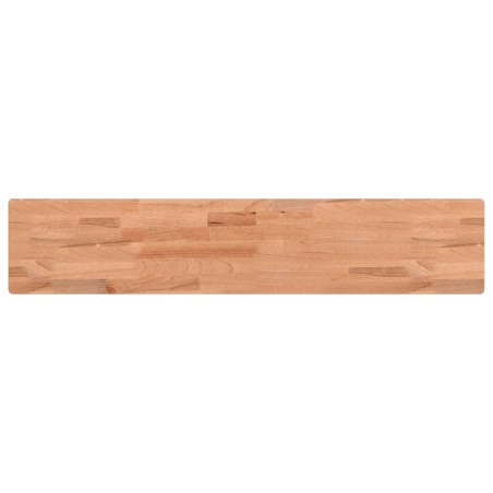 vidaXL Estante de pared madera maciza de haya 100x20x1,5 cm
