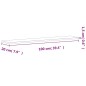 vidaXL Estante de pared madera maciza de haya 100x20x1,5 cm vidaXL Estante de pared madera maciza de haya 100x20x1,5 cm