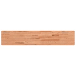 vidaXL Estante de pared madera maciza de haya 100x20x4 cm