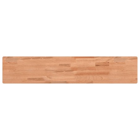 vidaXL Estante de pared madera maciza de haya 100x20x4 cm