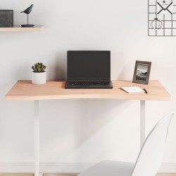 vidaXL Tablero de escritorio madera maciza de haya 100x(45-50)x2,5 cm
