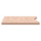 vidaXL Tablero de escritorio madera maciza de haya 100x(45-50)x2,5 cm vidaXL Tablero de escritorio madera maciza de haya 100x(45-50)x2,5 cm