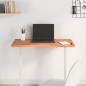 vidaXL Tablero de escritorio madera maciza de haya 80x(36-40)x2,5 cm