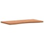 vidaXL Tablero de escritorio madera maciza de haya 80x(36-40)x2,5 cm