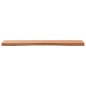 vidaXL Tablero de escritorio madera maciza de haya 80x(36-40)x2,5 cm