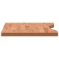 vidaXL Tablero de escritorio madera maciza de haya 80x(36-40)x2,5 cm
