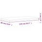 vidaXL Tablero de escritorio madera maciza de haya 110x(55-60)x4 cm vidaXL Tablero de escritorio madera maciza de haya 110x(55-60)x4 cm