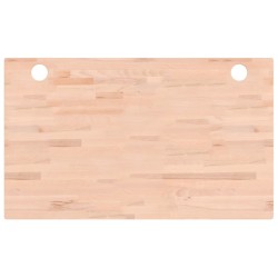 vidaXL Tablero de escritorio madera maciza de haya 100x60x1,5 cm